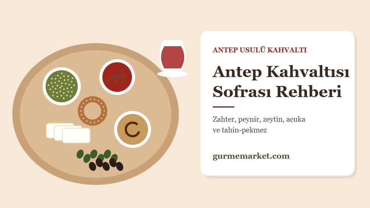 Antep Kahvaltısı: Zahter, Peynir ve Tahin-Pekmezle Antep Usulü Kahvaltı Sofrası