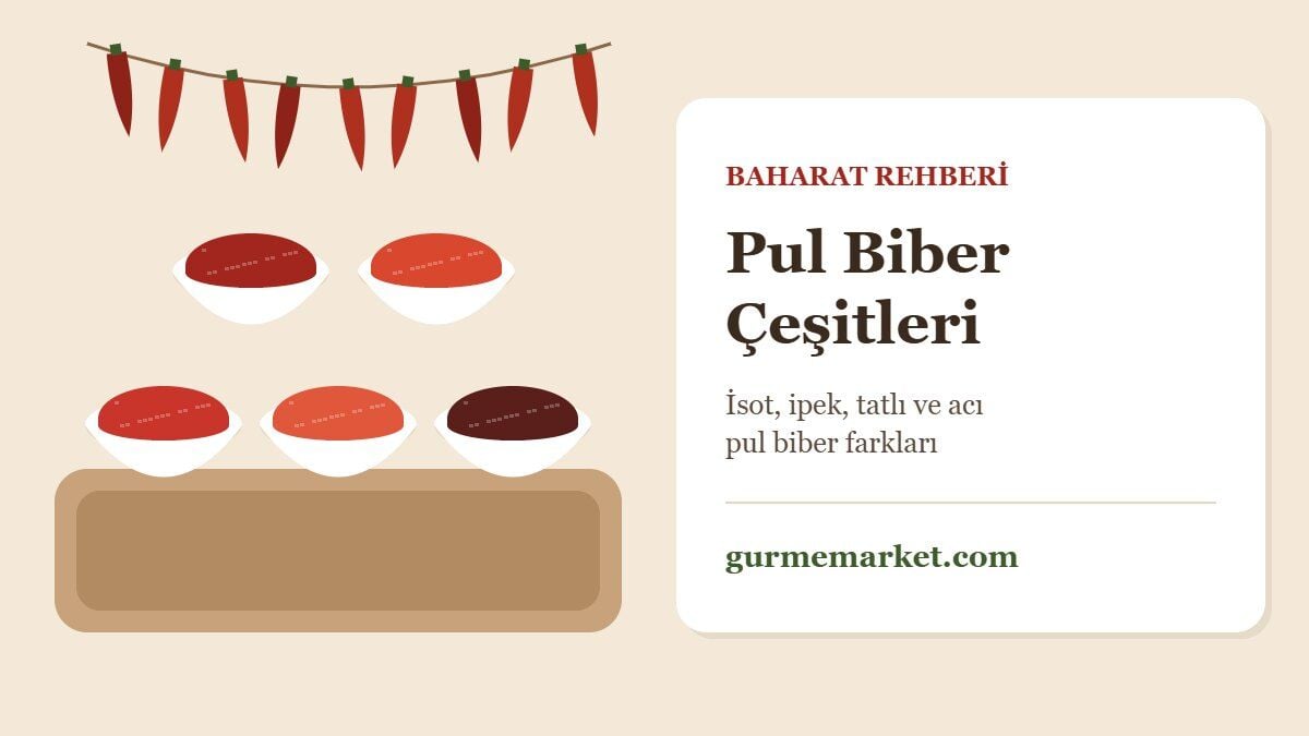 Pul Biber Çeşitleri: İsot, İpek, Tatlı ve Acı Pul Biber Arasındaki Farklar