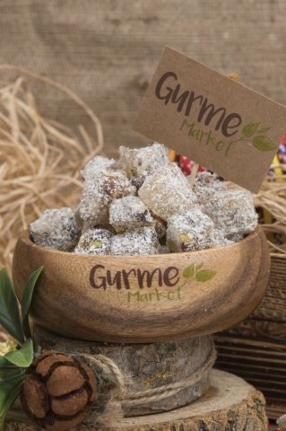 Çifte Kavrulmuş Antep Fıstıklı Lokum 500g