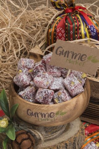 Çifte Kavrulmuş Narlı Fıstıklı Lokum 500 gr