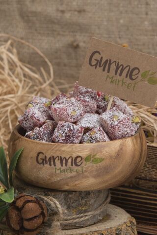 Çifte Kavrulmuş Narlı Fıstıklı Lokum 500 gr